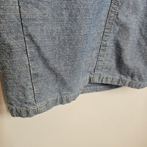 Faded Glory 90s Y2K Vintage Denim Lace up Sleeveless Summer Mini‎ Dress Size 12 - Picture 7 of 11